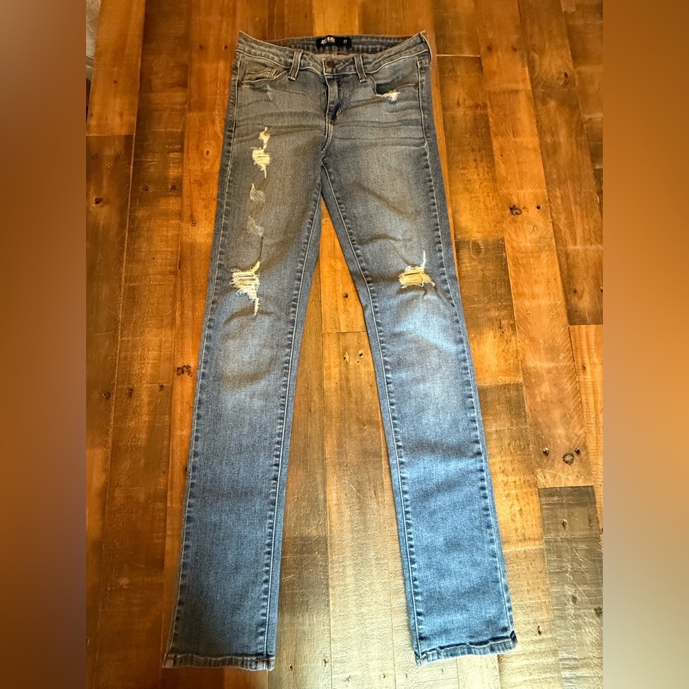 Just Black Light Blue Distressed Skinny Jeans